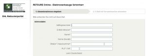 DHL Retoure_Button